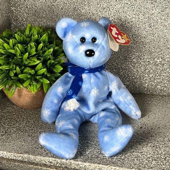 NWT 1999 Holiday Teddy TY Beanie Baby Rare Limited Edition Collectors - Picture 1 of 5